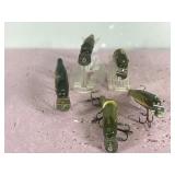 Lot of 5 Wooden Creek Chub Pikie Fishing Lures