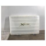 3 - Plastic Fishing Tackle Storage Boxes - One is double sided