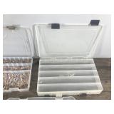 3 - Plastic Fishing Tackle Storage Boxes - One is double sided