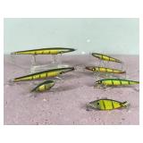 Lot of 7 Smithwick Fishing Lures - Most of them are Wooden