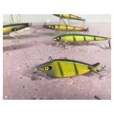 Lot of 7 Smithwick Fishing Lures - Most of them are Wooden