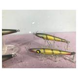 Lot of 7 Smithwick Fishing Lures - Most of them are Wooden
