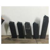 Lot of 9 Ammo Clips - 2 of them have Ammo in them