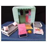 My Life toy camper with furniture and supplies