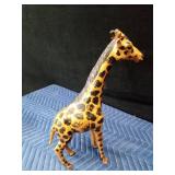 Hand carved wood Heron and paper mache giraffe