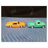 (2007) 1969 Dodge Charger and 1955 Chevy Stepside die cast replicas