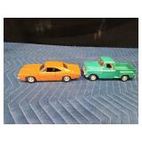 (2007) 1969 Dodge Charger and 1955 Chevy Stepside die cast replicas