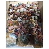 Flat of agates and unique rocks