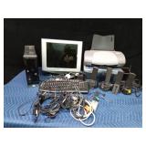 Computer system with printer and speakers