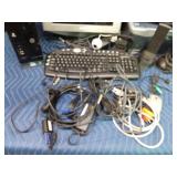 Computer system with printer and speakers