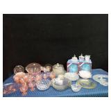 Depression glassware and crystal wine glasses and more