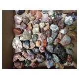 Flat of agates and unique rocks