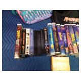 Raiders football bag of VHS and more