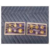 2) 2003 US mint proof sets