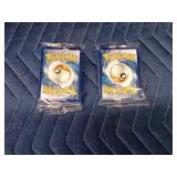 2 Unopened packs of Pokémon trading cards
