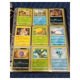 Binder of 90 Pokémon trading cards