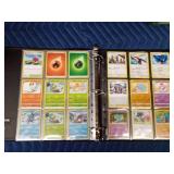 Binder of 90 Pokémon trading cards