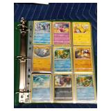Binder of 90 Pokémon trading cards