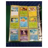 Binder of 90 Pokémon trading cards