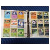 Binder of 90 Pokémon trading cards