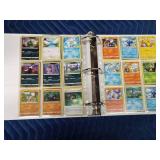 Binder of 90 Pokémon trading cards