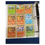 Binder of 90 Pokémon trading cards