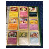 Binder of Pokémon trading cards