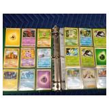 Binder of Pokémon trading cards
