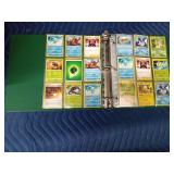 Binder of Pokémon trading cards