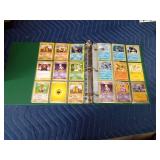 Binder of Pokémon trading cards