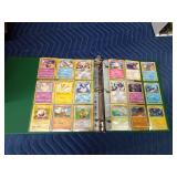Binder of Pokémon trading cards
