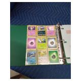 Binder of Pokémon trading cards