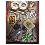 2 Small flats of jewelry and more - Mostly mens