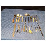 Vintage letter openers, utensils, curling irons and more