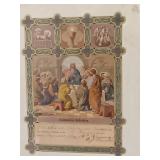 Framed 1st communion at St. Francis Church in Brainerd MN written in German