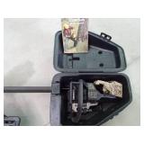 Craftsman and a Ryobi chainsaws for parts in cases with 6 chainsaw chains and chainsaw service manual