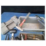 3 compartment Craftsman toolbox with tools