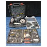 , McCulloch electric angle grinder -WORKS, Craftsman drill bit set, Cummings screwdriver set