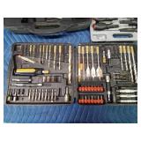 , McCulloch electric angle grinder -WORKS, Craftsman drill bit set, Cummings screwdriver set
