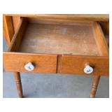 Corner Table with Drawer