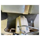 AMF Harley Davidson golf cart with a vise on back mounted board