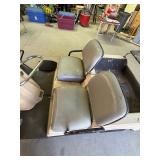 AMF Harley Davidson golf cart with a vise on back mounted board