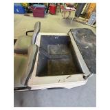 AMF Harley Davidson golf cart with a vise on back mounted board