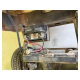 AMF Harley Davidson golf cart with a vise on back mounted board