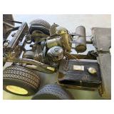 AMF Harley Davidson golf cart with a vise on back mounted board