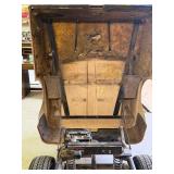 AMF Harley Davidson golf cart with a vise on back mounted board