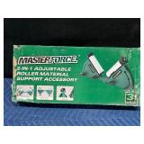 Master Force 2 in 1 Adjustable Roller Material Support Accessory - Never Been Used