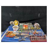 Lot of tools and More - 4 Ton Bottle Jack (Works) - Grease Tubes New in the Package - Saws - Wrenches - Skill Saw - Wire Brushes and More