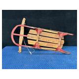 Vintage Champion F-38 metal/wood snow sled