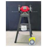 Tool Shop 6" Bench Grinder on Stand -  Looks like its never been used